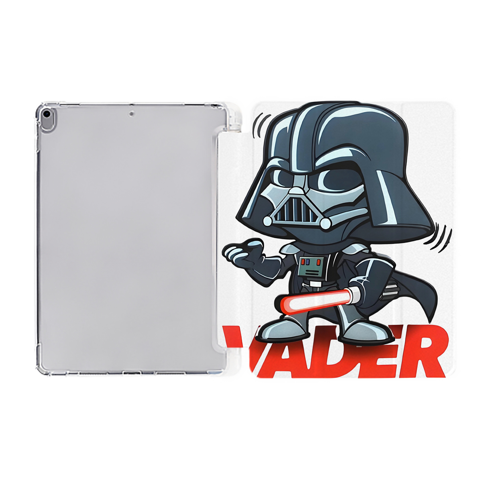 （画像用） スター・ウォーズ Star Wars IPad ケース ペン収納付き 三つ折りスタンド PUレザー×シリコン 対応機種9.5/10.5/10.9インチ